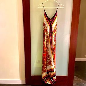 Gorgeous hi-low goddess dress